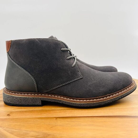 Vance Co. Orson Men’s Suede Chukka Boot In Dark Gray Size 10 - Picture 8 of 16